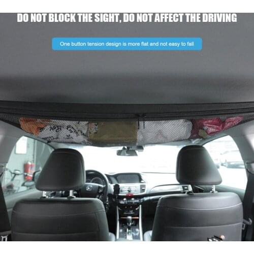 Car Ceiling Storage Net Pocket 8kg Capacity Travel Organizer Auto Accessories for Outdoor Personal Car Parts Decoration