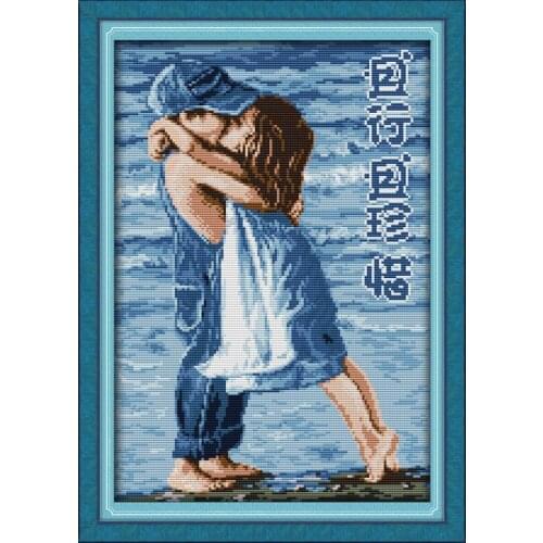 Cherish in the time of life(2) cross stitch kit people 18ct 14ct 11ct count print canvas stitches embroidery DIY handmade