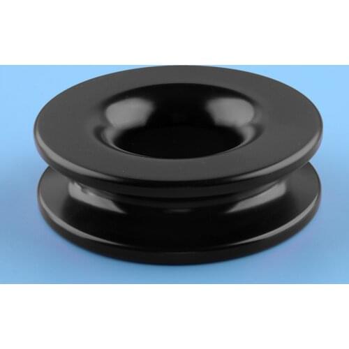 3.8 Inches Black Aluminum Alloy Recovery Block-Snatch Ring Pulley 41000lb Fit for 3/8 1/2" Winch Ropes Car Accessories