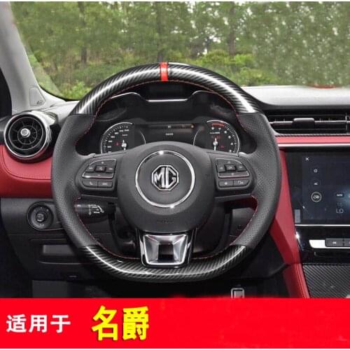DIY Car Steering Wheel Cover For MG6 ZS HS MG3 GS EZS Leather Stitch On Wrap