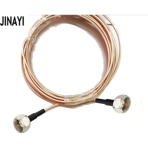 F Male to F Male Connector TV Pigtail cable RG179 75ohm 1m 2m 3m 5m