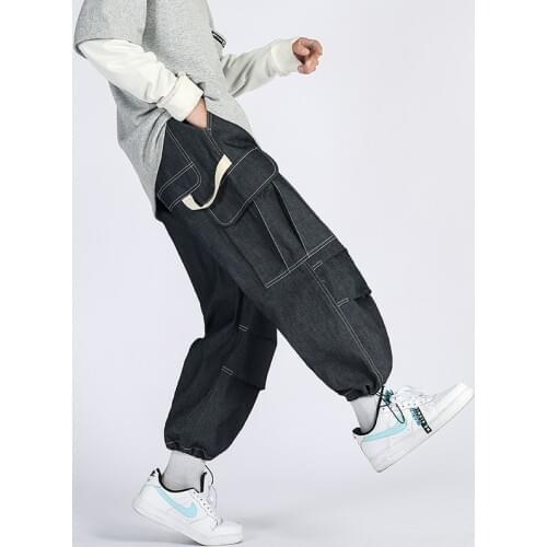 GlacialWhale Mens Jeans Men Fashion 2021 New Denim Pants Baggy Hip Hop Japanese Streetwear Korean Style Trousers Jeans For Men