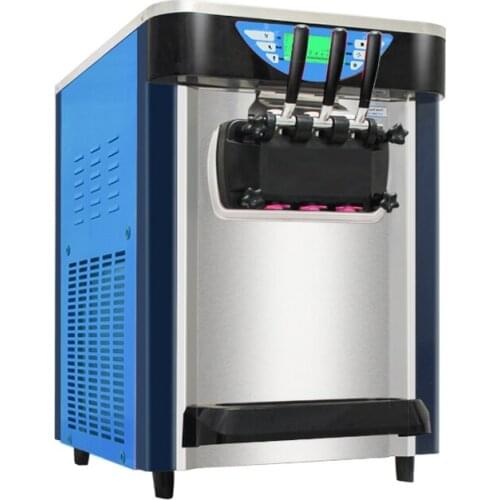 Commercial Soft Ice cream machine 3 flavors Ice cream maker 2000W 21-26L/H Professional Stainless steel Yogurt machine 1pc