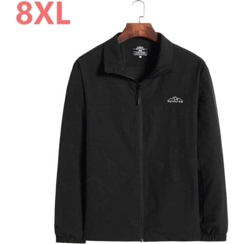 10XL 8XL 6XL Spring Autumn Casual Solid Fashion Slim Men Bomber Jacket Male Baseball Mens windbreaker Jackets Coat Mens Jacket