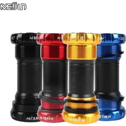 MEIJUN Bicycle Bottom Bracket MTB Mountain Bike 68/73mm Press-fit BB Threaded Type Bicycle Integrative Crankset Bearings Axis