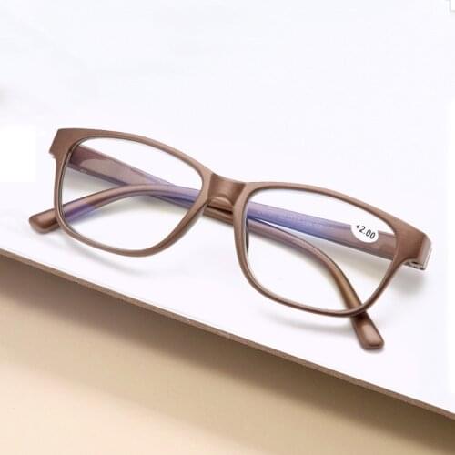 Anti Blue Light Blocking Reading Glasses Men Women Square Hyperopia Reader Eyeglasses Presbyopic Glasses Diopters +1.5 +2.5 +3.5