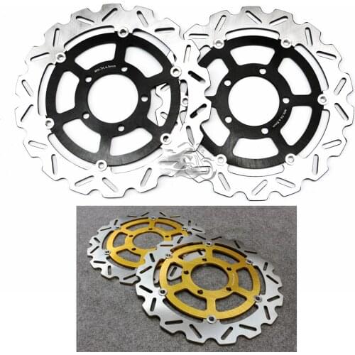 Floating Front Brake Disc Rotor For Motorcycle Kawasaki ZX6R 636cc 05-14 & ZX-10R 2008-2015 & Z800 2013