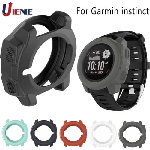 For Garmin Instinct Smart Watch Bracelet Protector Case Silicone Skin Protective Cover Shatterproof Shell Cases