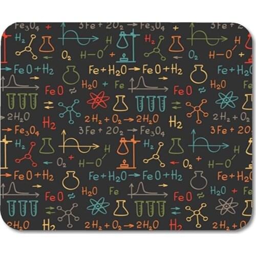 Rectangle Mouse Pad Rubber School Chemistry on Education Chemical Formula Mousepad Gaming Notebook Computer Accessories Backing