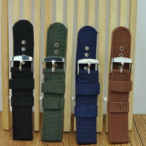 Watch Strap Military Army Nylon waterproof Wrist Watch Band 18mm 20mm 22mm 24mm Replacement Strap New