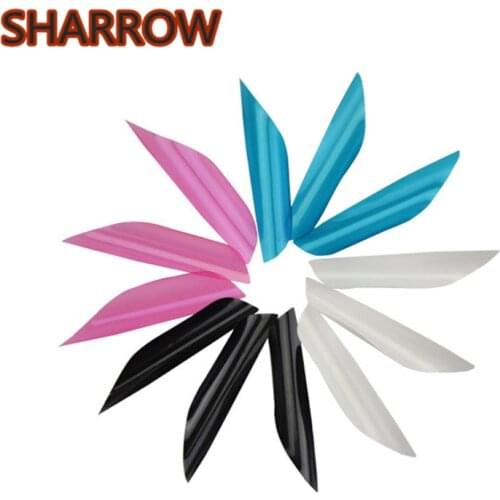 50pcs 1-3/4" Spin Wings Vanes Spiral Fletches Archery Arrow DIY Tools 1.75" Arrow Feather Outdoor Shooting Training Accessories