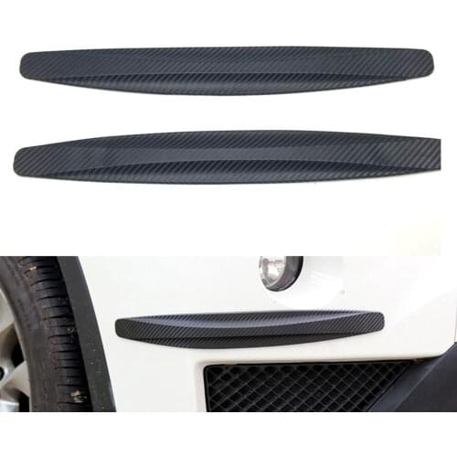 Carbon Fiber Car Anti-rub Bars Body Bumper Corner Guard Anti-Scratch Lip Strips Protector For Honda Hyundai Tucson Car Styling