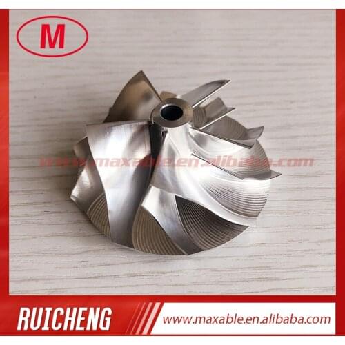 TB25 46.52/60.13mm 5+5blades high performance collar diameter:14mm turbo billet/milling/aluminum 2618 compressor wheel