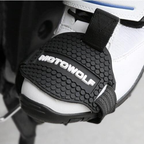 Motorcycle Protective Gear Shift Pad Shoes Boots Scuff Protector Shifter Guards accesorios motocicleta motosiklet MOTOWOLF
