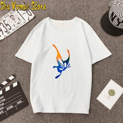 New Summer butterfly cartoon print Women punk Loose top Vintage short sleeve plus size dropshipping clothes T-Shirt y2k tops