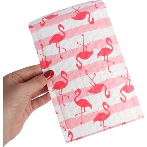 10pcs Flamingo Bubble Mailer Envelopes Mailing Bag Self Sealing 125*180mm/5x6in