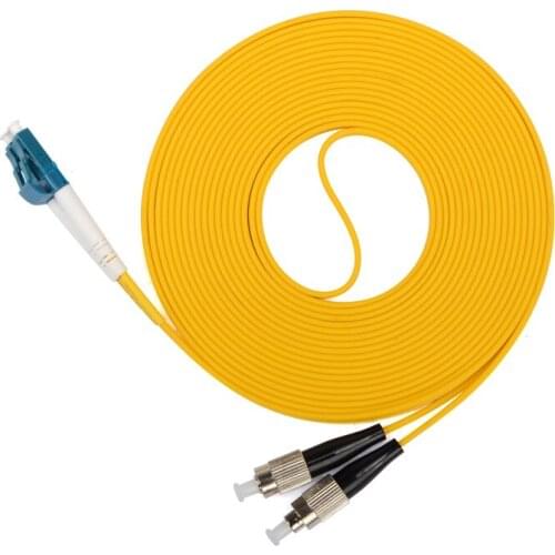 20Pair Fiber Optic patch cord single mode Duplex LSZH FC TO LC PC UPC sm dx 1 3 5 10 20 100m meters Ftth Free Shipping