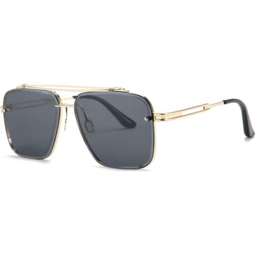 2021 Fashion Mens Casual Sunglasses Classic Mach Six Retro Style Metal Frame Brand Design Sunglasses 17302