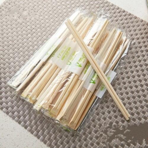 25 pairs /set! Chinese Disposable Bamboo Wooden Chopsticks Individually Wrapped kitchen Tableware
