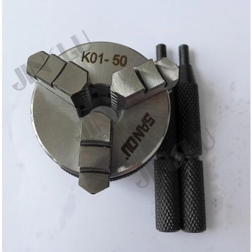 3 Jaw Mini Lathe Chuck Self-centering Chuck SANOU K01-50 M14-1 thread 2'' Inch