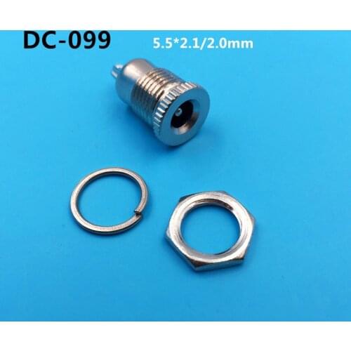 5pcs DC-099 DC099 5.5*2.1 5.5x2.1mm Metal socket DC power jack high current