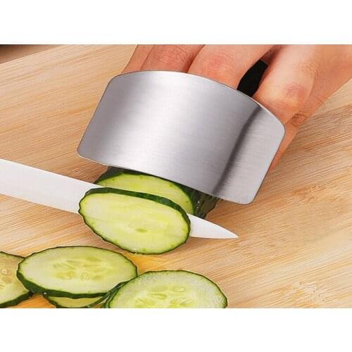 500pcs/lot Fast shipping Finger Hand Protector Kitchen Cooking Tools Stainless Steel Guard Chop Safe Slice Knife