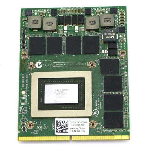 7CD45 07CD45 CN-07CD45 Genuine New Quadro 3000m 2GB Video Graphics Card for Dell Precision M6600