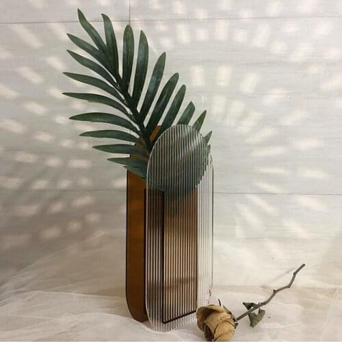 Acrylic Flower Vase Colorful Modern Contemporary Design Floral Container Decoration for Home Office 2020ing