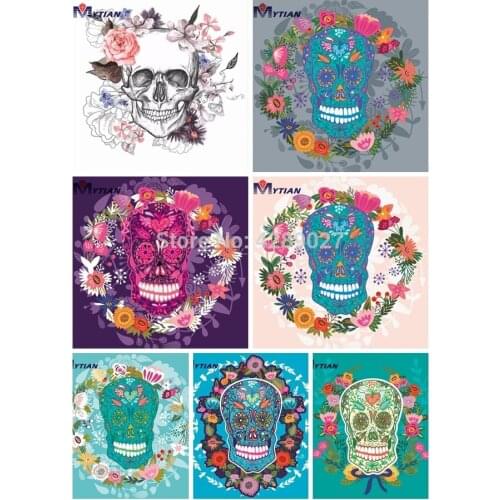 Sugar Skull Full Drill 5D Round & Square Diamond Painting Cross Stitch Handmade DIY Mosaic Crafts Home Decor