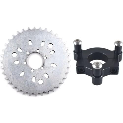 415 Chain Sprocket 1.5" 36T Black CNC Adapter Motorized Bicycle 50cc 60cc 80cc