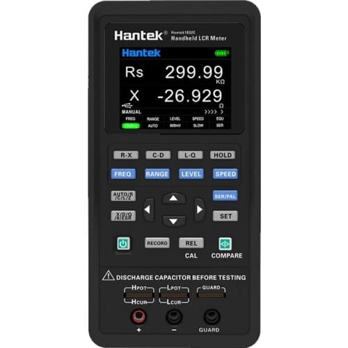 Hantek 1832C/1833C Digital Handheld LCR Meter Digital Bridge High Precision Measurement Resistance Inductance Capacitance Tester
