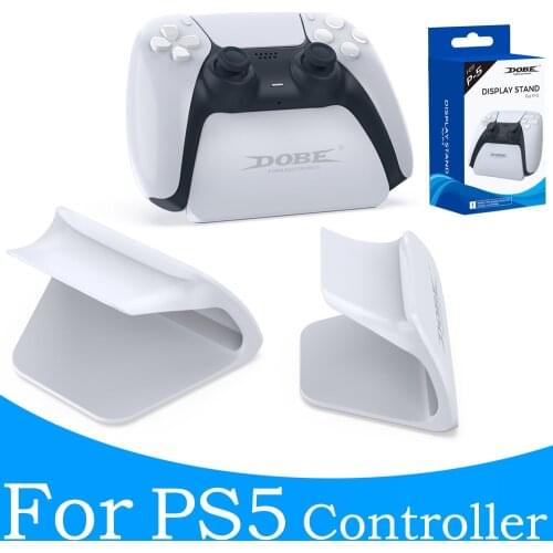 For Playstation5 Dual Controller Stand Holder White Portable Gamepad Display Bracket Base for PS5 Game Accessories