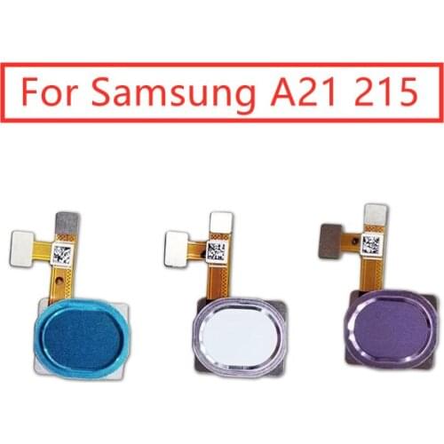 For Samsung Galaxy A21 A215 Fingerprint Scanner Flex Cable Touch Sensor ID Home Button Return Ribbon Flex Cable Repair Parts