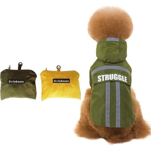 Dog Foldable Rain Coat Manufacturers Wholesale 19 Years New Waterproof Dog Raincoat Pet Raincoats Teddy Pugs