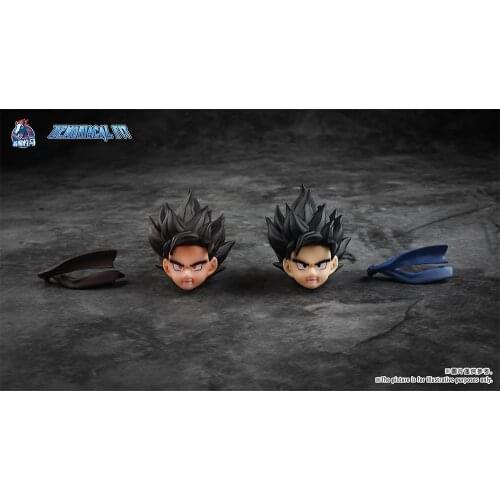 Dragon Ball Super Demoniacal Fit SHF Red martial Artist Super Saiya Son Goku Head sculpt PVC Action Anime Figure Model Toys