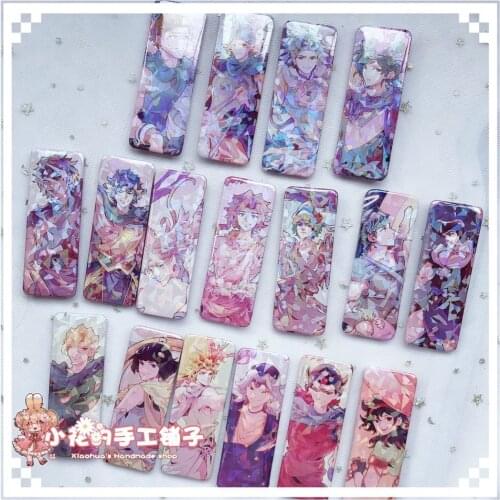 Jojos Bizarre Advanture Caesar Dio Rohan Kishibe Higashikata Josuke FigureBadge Button Brooch Pin Gifts Kids Collection Toy