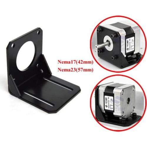 CNC nema17 23 stepper motors base bracket mount fixed seat for 42mm 57mm stepper motor for cnc 3020 3040 6040 engraving machine