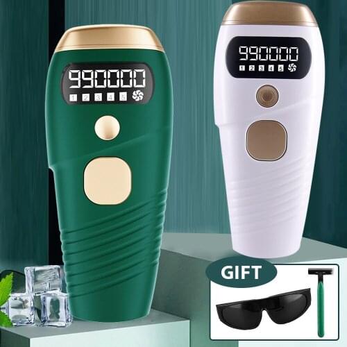 990000 Flash IPL Laser Hair Removal Machine Quartz Lamp Photon Permanent Device 5 Levels Auto Facial Body Hair Trimmer Epilator