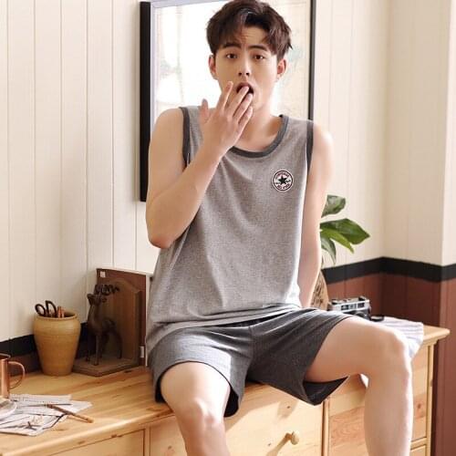 Summer Household MENS Vest Womens Home Wear Shorts Pajamas Sets-Ch-5610#-8607# Collection