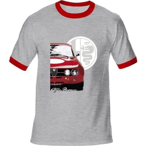 Summer beach surfing t shirt Alfa Romeo jumbo size topshirts homme clothes Unique Car Design men Tees T-shirt mens Tshirt
