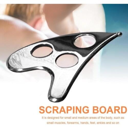 Body Guasha Board Scrapper Massage Plate Stainless Steel Scraping Release Pain Relief Plate Relaxation Health Care Massager