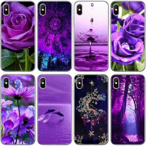 Infinity on purple Soft Silicone Phone Case For iPhone 6 6plus 7 8plus 5 5S 5C SE For iPhone X XS XR XS Max