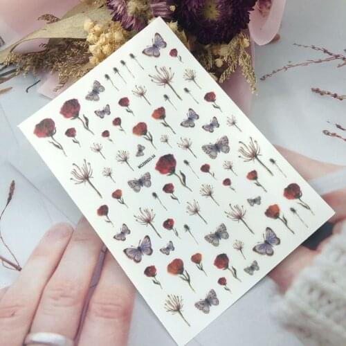 2020 New INS Valentines Day Style Nail Sticker Transfer Stickers Moroccan Girl Heart Slider for Manicure Nail Art Decoration
