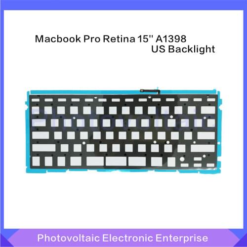New US Standard Keyboard Backlight For Macbook Pro Retina 15'' A1398 Backlit 2012 2013 2014 2015 Year
