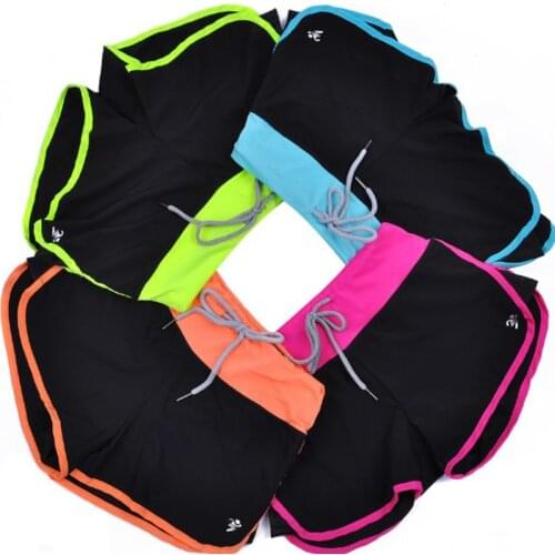 Sexy Quick Drying Drawstring Women Sport Running Shorts Cotton Elastic Waist Drawstring Shorts GYM Yoga Fitness Leggings