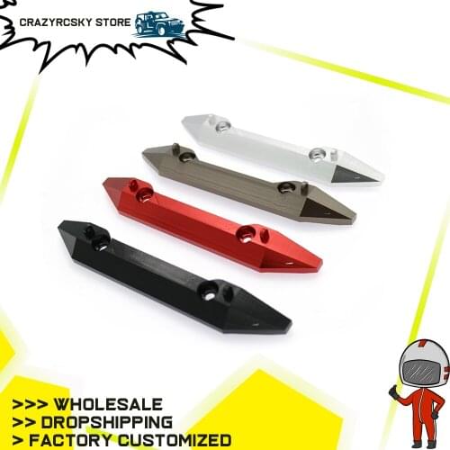 RCAWD Alloy Front Bumper 1set For Rc Hobby Model Car 1/10 Axial Scx10 Crawler Jeep Wrangler Rubicon Hopup Parts SCX0040 Machined