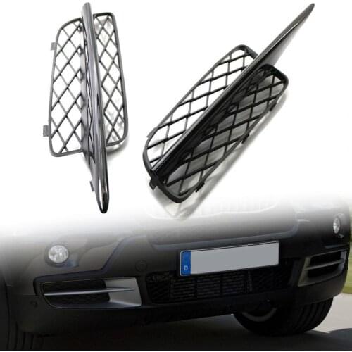 1 Pair Bumper Lower Grill Heat-resistant Anti-scratch Black Honeycomb Front Grille 51117159593 51117159594 for BMW X5 E70 08-10