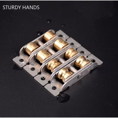 2Pcs/lot 77/80 Type Stainless Steel Pulleys Sliding Doors and Windows Rollers Panning Cupboard Door Roller Pulley Home Hardware