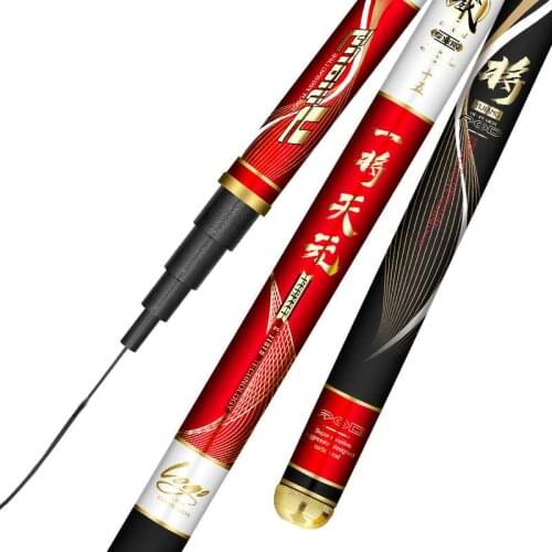 3.6m- 7.2m Taiwan Fishing Rod 6H Super Hard 19 Tonalty Telescopic Fishing Pole Carp Wedkarstwo Olta Spinning Canne for Black Pit