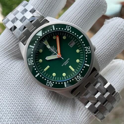 STEELDIVE SD1979 Stainless Steel Sandblast Case Super Luminous C3 200M Waterproof NH35 Automatic Dive Watch Men